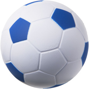 Football stress reliever, White,Royal blue