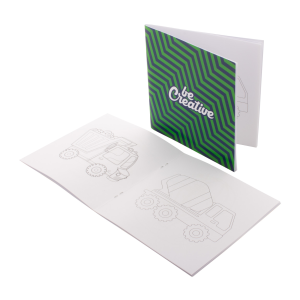 ColoBook custom colouring booklet, vehicles