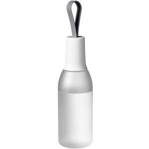 Flow 650 ml sport bottle with carrying strap, frosted clear,White