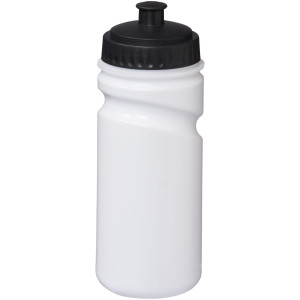 Easy-squeezy 500 ml white sport bottle, White, solid black
