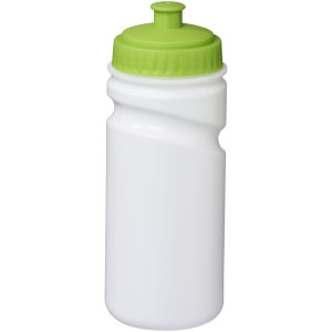 Easy-squeezy 500 ml white sport bottle, White,Green