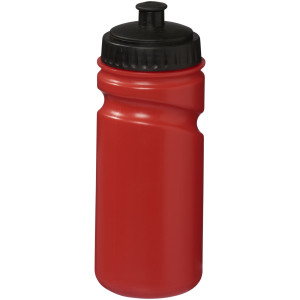 Easy-squeezy 500 ml colour sport bottle, Red, solid black