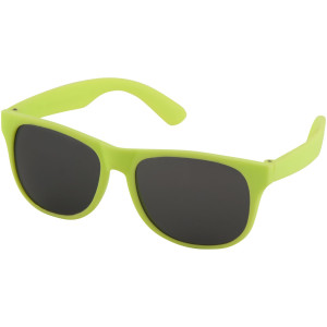 Retro single coloured sunglasses, neon yellow
