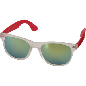 Sun Ray sunglasses with mirrored lenses, Red