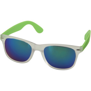 Sun Ray sunglasses with mirrored lenses, Lime