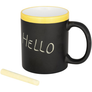 Chalk write mug, Yellow