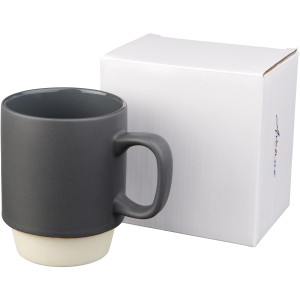 Arthur 420 ml ceramic mug, Grey