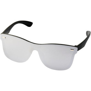 Shield sunglasses with full mirrored lens, Silver