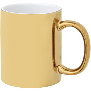 Gleam 350 ml ceramic mug, Gold