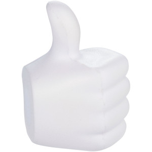 Thumbs-up stress reliever, White