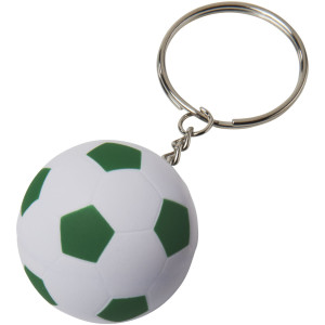 Striker football keychain, White,Green