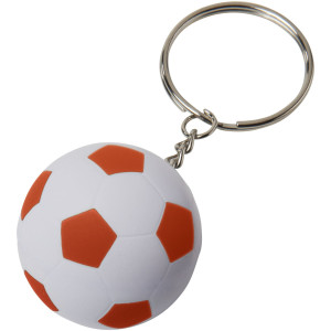Striker football keychain, White,Orange