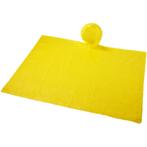 Paulus foldable poncho in pouch, yellow