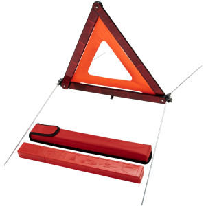 Carl safety triangle in storage pouch, Red