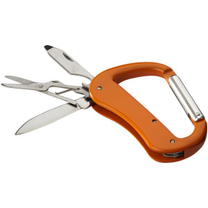Canyon 5-function carabiner knife, Orange