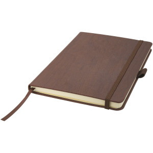 Wood-look A5 hard cover notebook, Brown