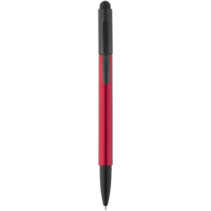 Gorey stylus ballpoint pen with device stand, Red, solid black