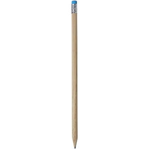 Cay wooden pencil with eraser, Blue