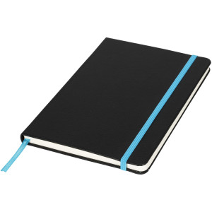 Lasercut A5 notebook, solid black,Blue