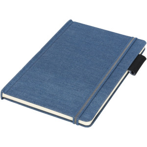 Jeans A5 fabric notebook, Light blue