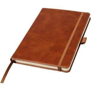 Coda A5 leather look notebook, Brown