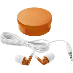 Versa earbuds, Transparent orange,White