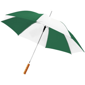 Lisa 23'' auto open umbrella with wooden handle, Green,White