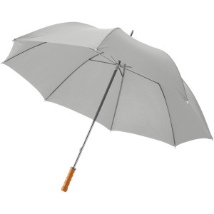 Karl 30'' golf umbrella with wooden handle, Light grey