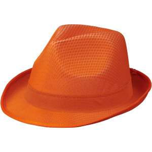 Trilby hat with ribbon, Orange