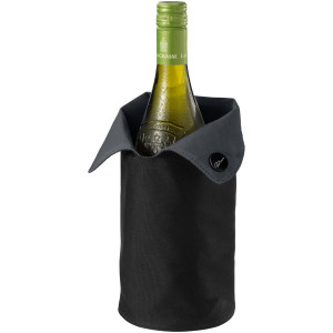 Noron foldable wine cooler sleeve, solid black,Grey