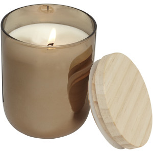 Lani candle with wooden lid, copper