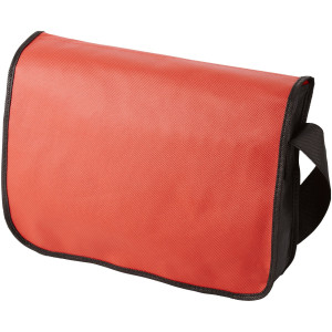 Dispatch torba za rame sa preklopom od netkanog materijala, crvene boje