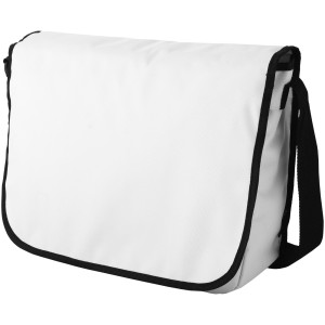 Malibu torbu s podesivom naramenicom i s preklopom sa čičkom za zatvaranje, bijele boje
