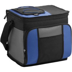Easy-access 24-can cooler bag, Royal blue, solid black
