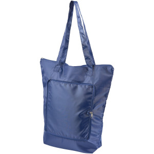 Cool-down zippered foldable cooler tote bag, Navy