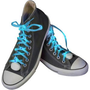 LightsUp!! LED shoelaces, Light Blue