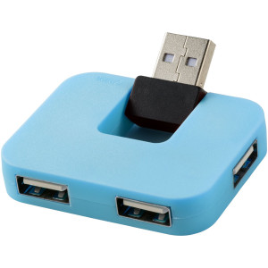 Gaia 4-port USB hub, Blue