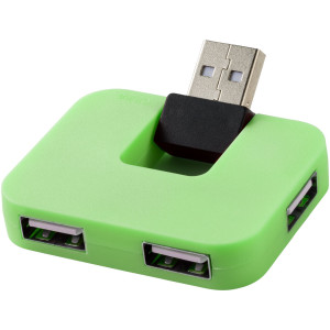 Gaia 4-port USB hub, Green