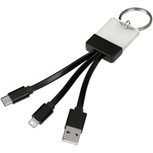 Dazzle 3-in-1 charging cable, solid black
