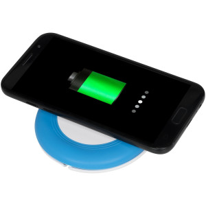 Nebula wireless charging pad with 2-in-1 cable, Light blue