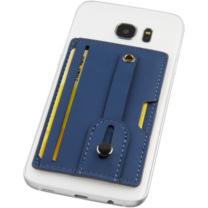 Prime RFID phone wallet with strap, Navy