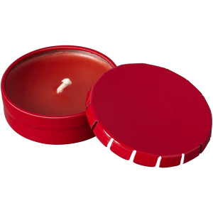 Bova scented candle in tin, Red