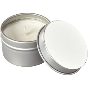 Luva scented candle in tin, Silver