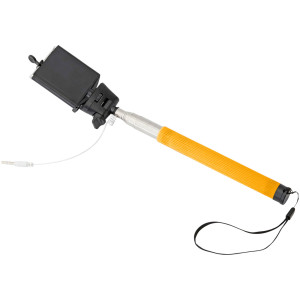 Wire extendable selfie stick, Orange