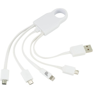 Squad 5-in-1 charging cable set, White