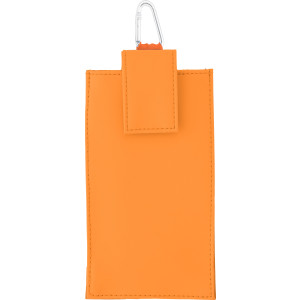 PU body safe/phone pouch, Orange