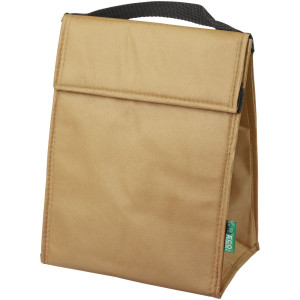 Triangle non-woven lunch cooler bag, Natural