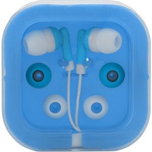 ABS earphones, Light blue