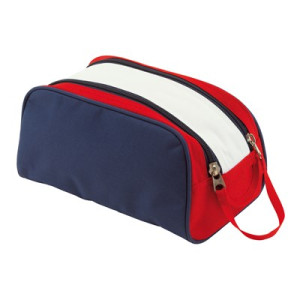 Toaletna torbica ''Marina'', plave boje, crvene boje, bijele boje