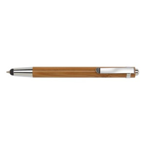 Kemijska olovka ''BAMBOO TOUCH'', smeđe boje, srebrne boje